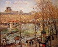 El pont du carrusel tarde 1903 Camille Pissarro